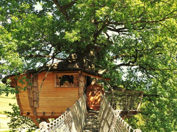 Cabane Perchee Dans Les Arbres Saint-Hilaire-en-Morvan Екстериор снимка